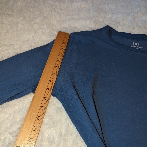 George Men's blue long sleeve t-shirt - Picture 7 of 10